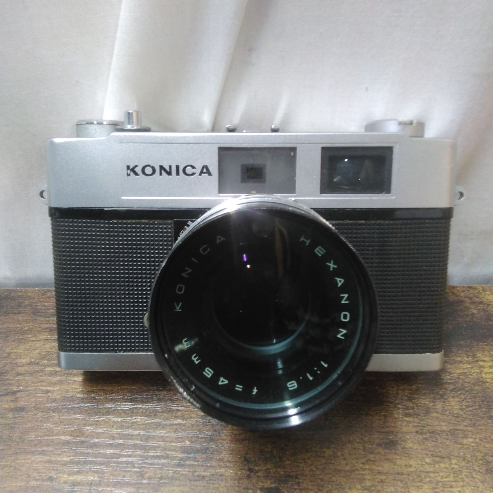 コニカ フィルムカメラ auto s1.6+HEXANON 1:1.6 f=45mm 現状品 ケース