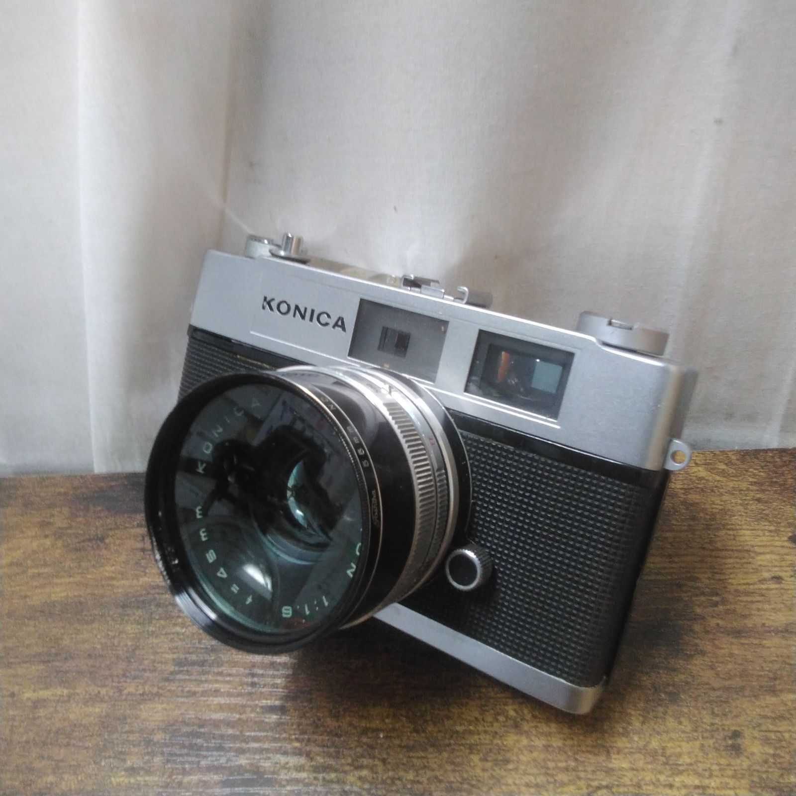コニカ フィルムカメラ auto s1.6+HEXANON 1:1.6 f=45mm 現状品 ケース