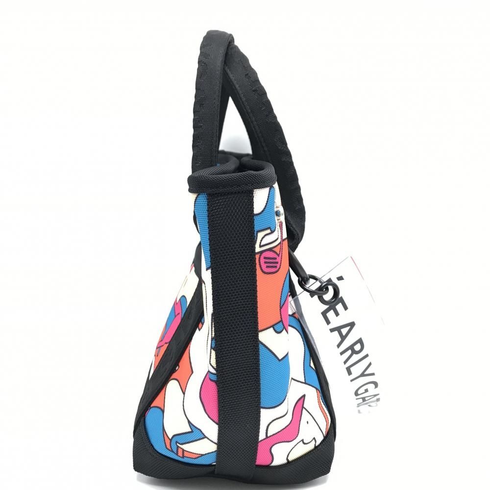 カートバッグ ベージュ×ピンク×ライトブルー