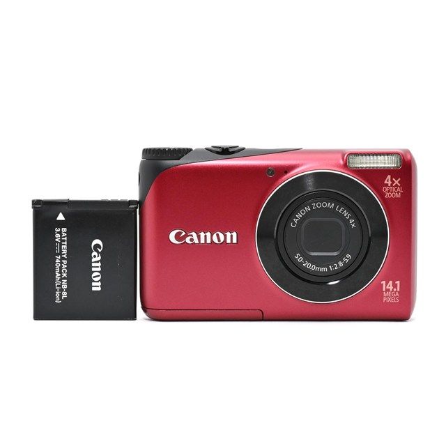 良品＞ 外観美品 Canon キャノンコンパクトデジタルカメラ IXY 30S 赤 