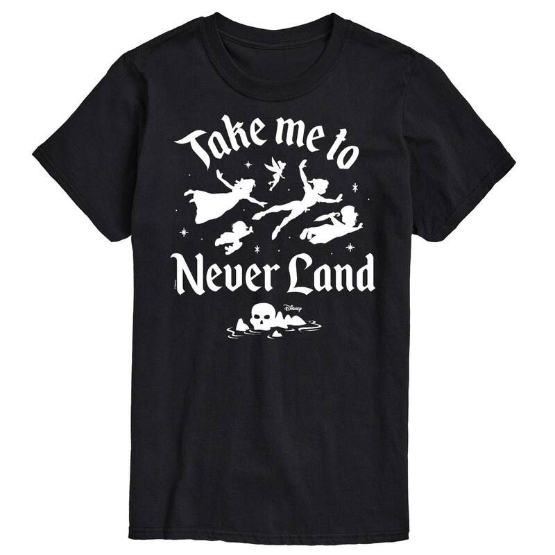 ディズニー メンズ トップス Tシャツ トール グラフィック Disneys Peter Pan Big Tall Never Land Graphic Tee Black ブラック