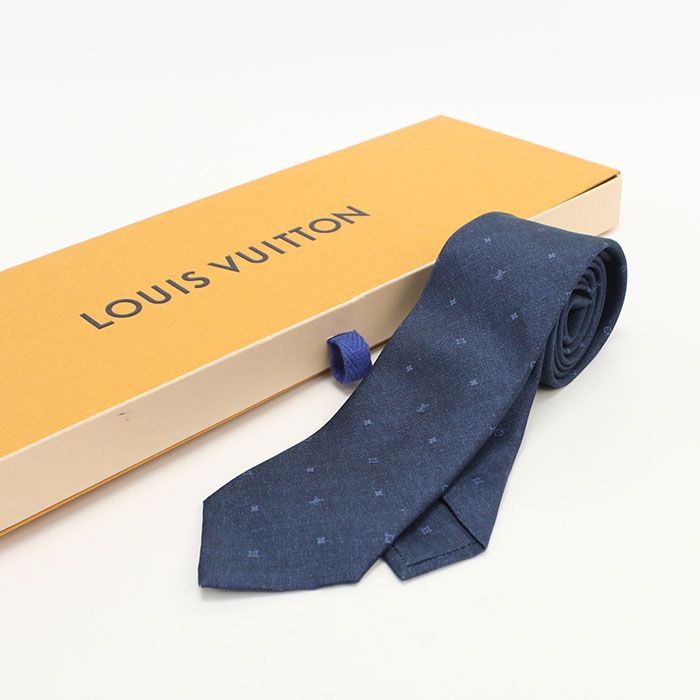 ルイヴィトン LOUIS VUITTON ネクタイ メンズ M70203 コンステレーションデニム7CM LOUIS VUITTON（ルイ・ヴィトン） 【新品】ルイヴィトン ネクタイ