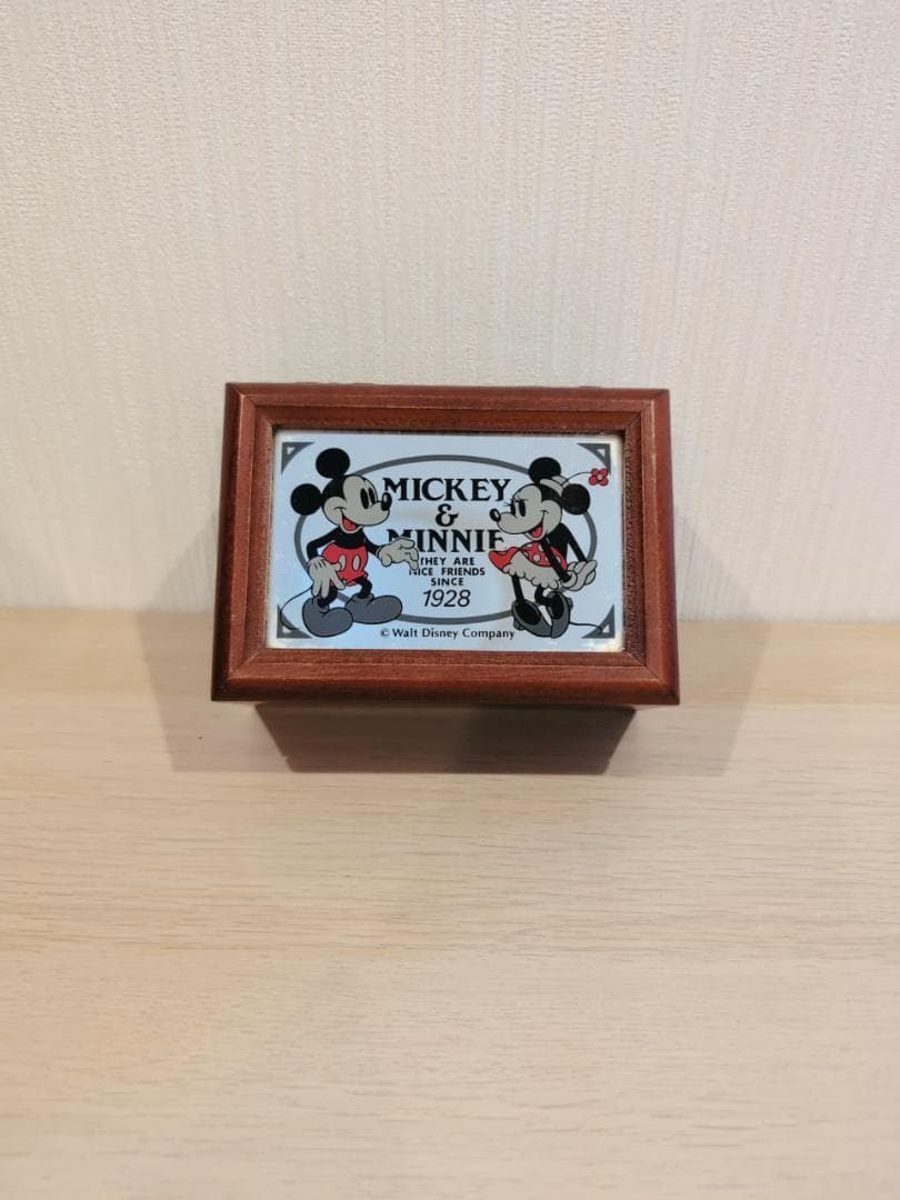 ミッキーマウス ミニーマウス オルゴール 小物入れ 昭和レトロ 平成