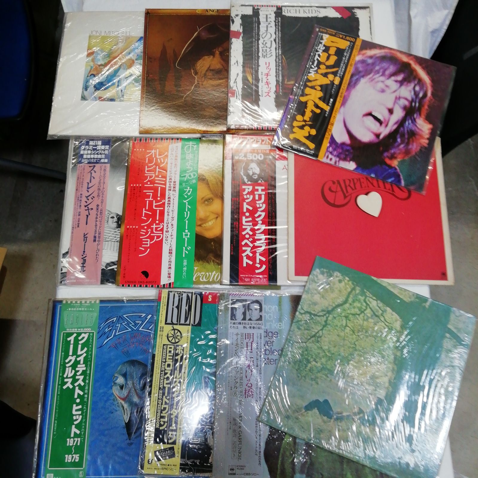 洋楽 70年代 人気 LP レコード まとめ売り 12タイトルセット 帯付多数 