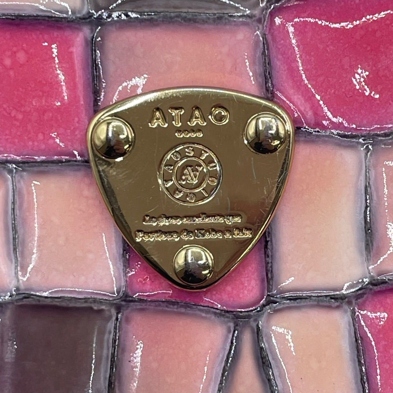 極美品 ATAO アタオ 長財布 L字ファスナー スリモ ヴィトロ Slimo 
