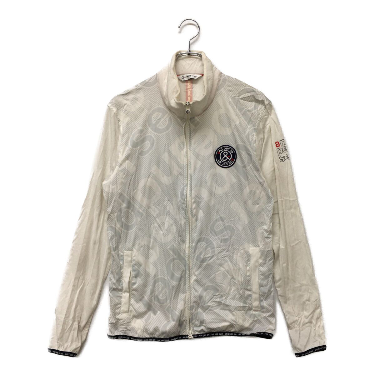 中古 メンズ アンパスィ and per se フルジップアウター M 白系