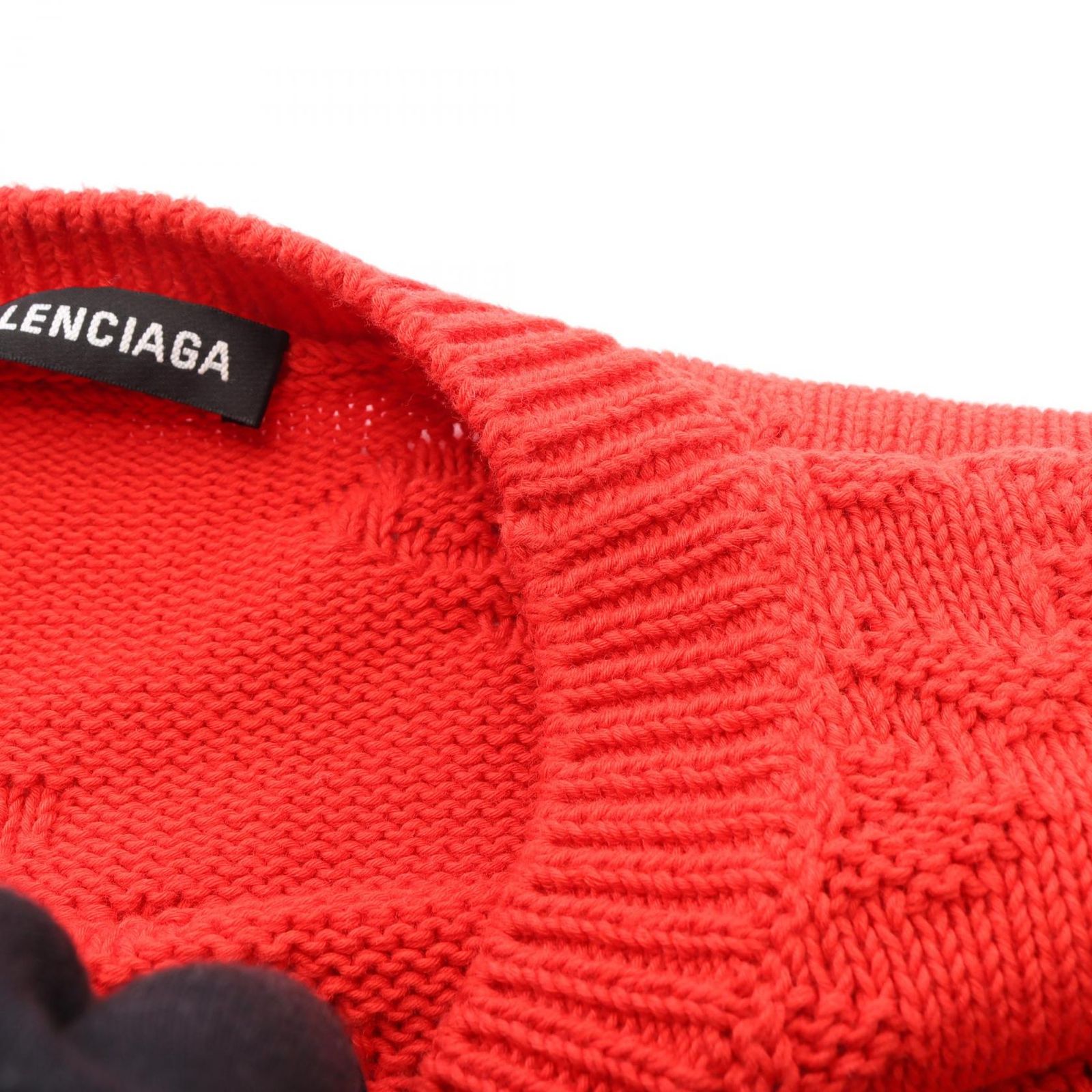 バレンシアガ BALENCIAGA ニット ロゴジャガード コットン ニット