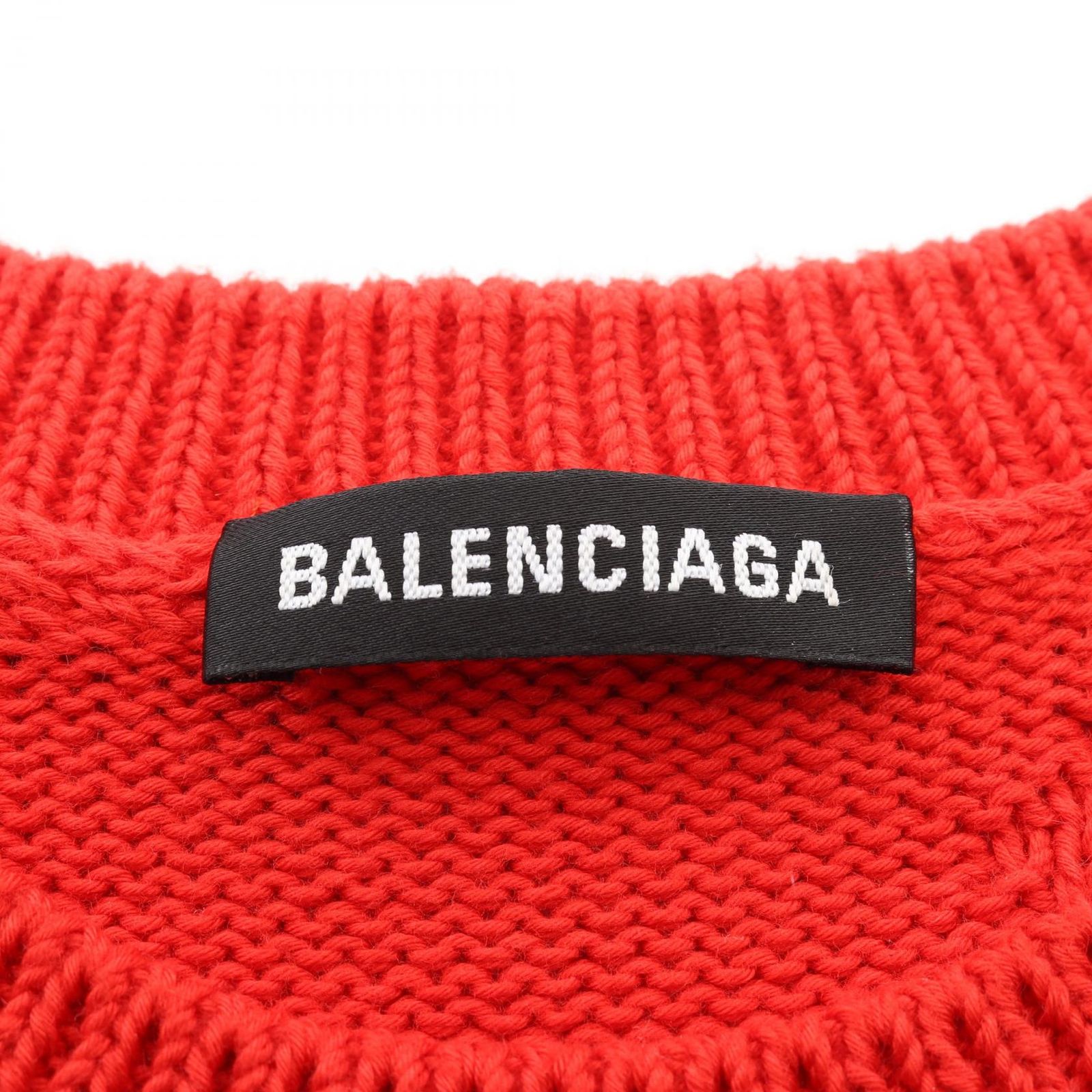 バレンシアガ BALENCIAGA ニット ロゴジャガード コットン ニット