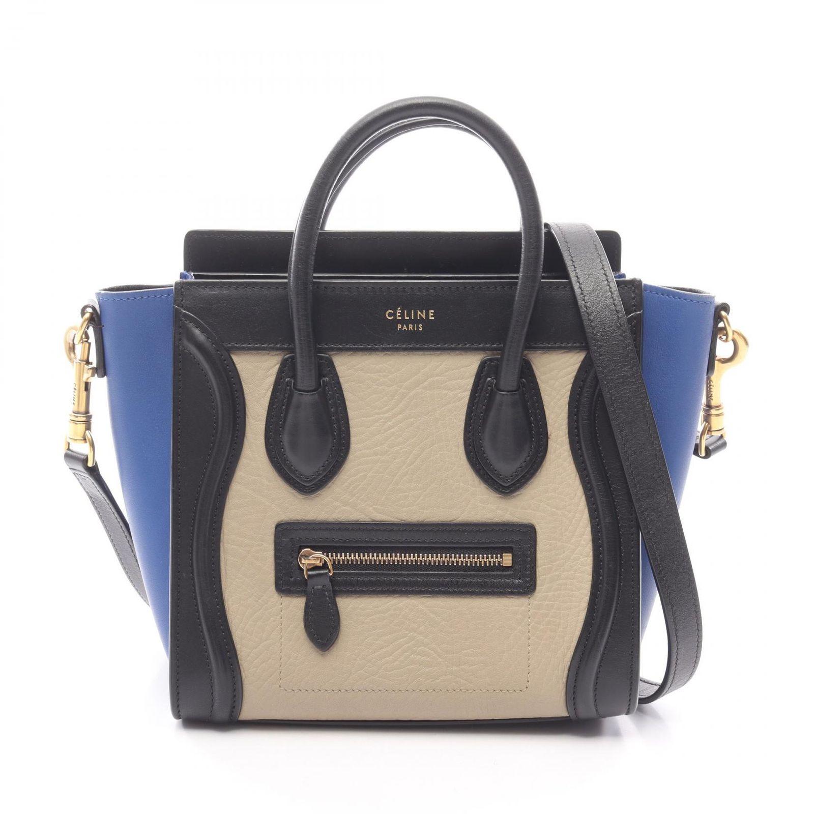 セリーヌ CELINE ハンドバッグ ラゲージ ナノショッパー グレージュ 