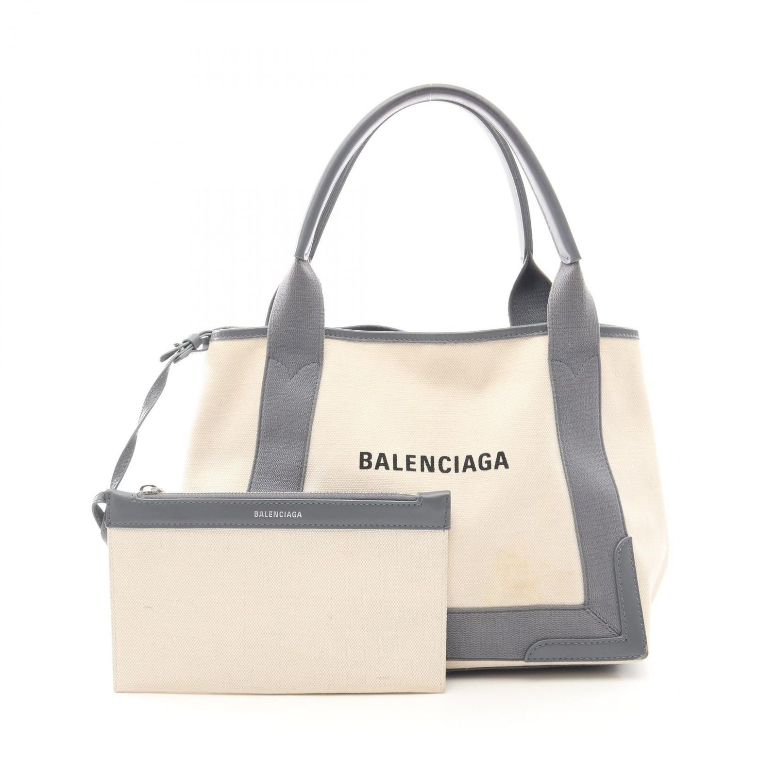 バレンシアガ BALENCIAGA トートバッグ NAVY CABAS S ネイビーカバ 
