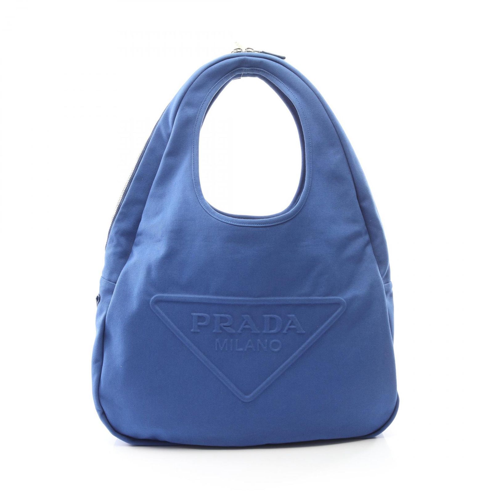 PRADA キャンバストートバッグ　2VY005 プラダ PRADA トートバッグ CANAPA 2VY005 ブルー キャンバス エンボス