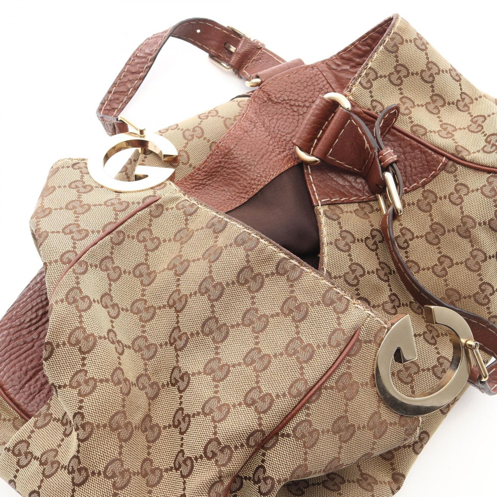 グッチ GUCCI ショルダーバッグ GGキャンバス 203504 ベージュ