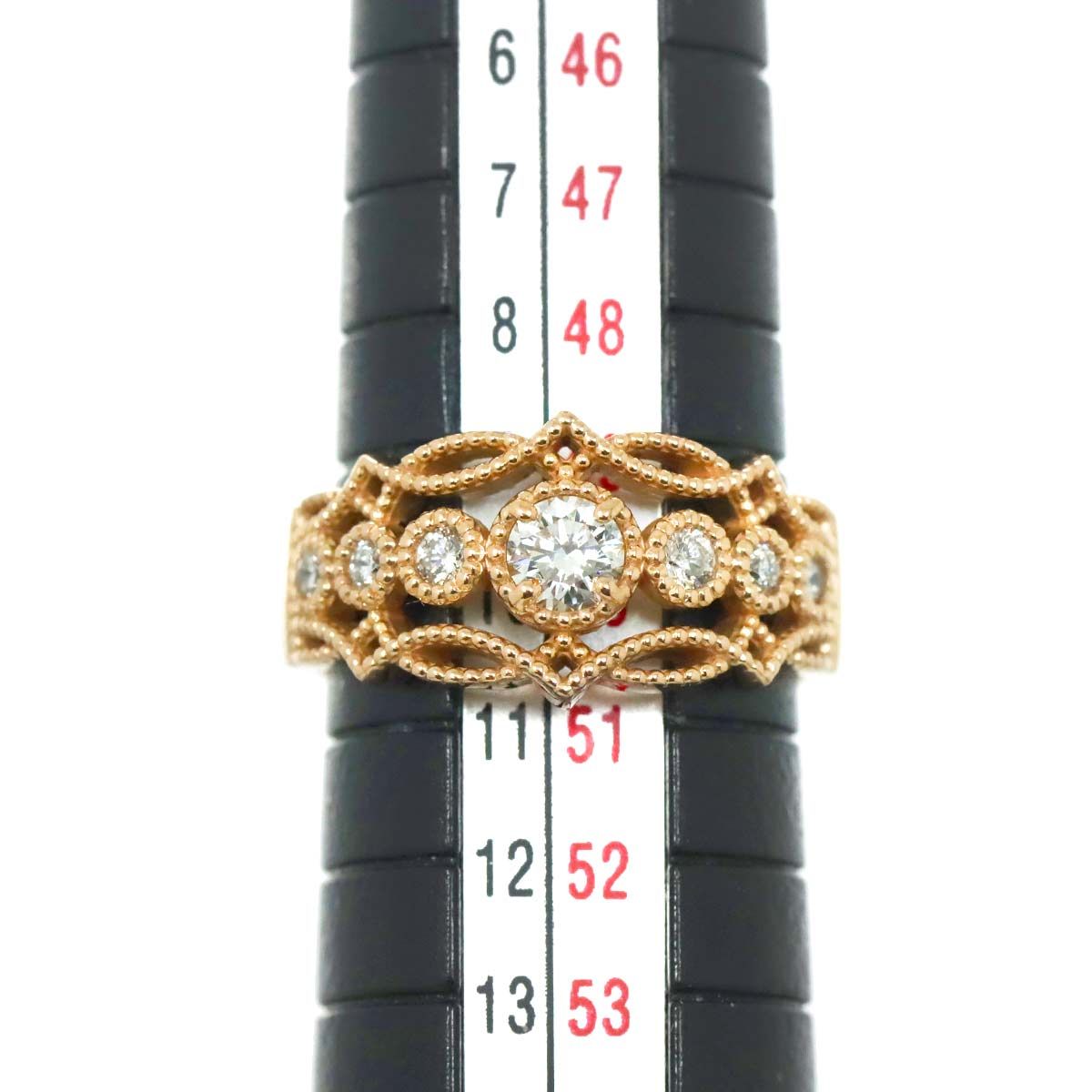 K18 ダイヤモンド リング 0.16ct 4.6g 約10号 18金 ゴールド リング 9.5号