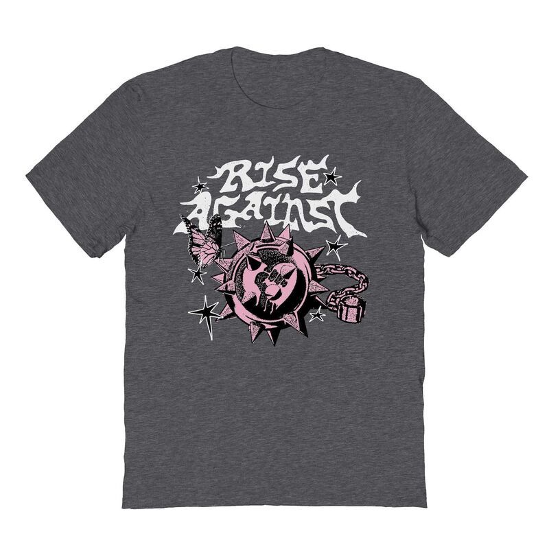 アニメキャラクター メンズ トップス Tシャツ グラフィック Licensed Character Mens Rise Against Landmine Graphic Tee Dark Heather ヘザー