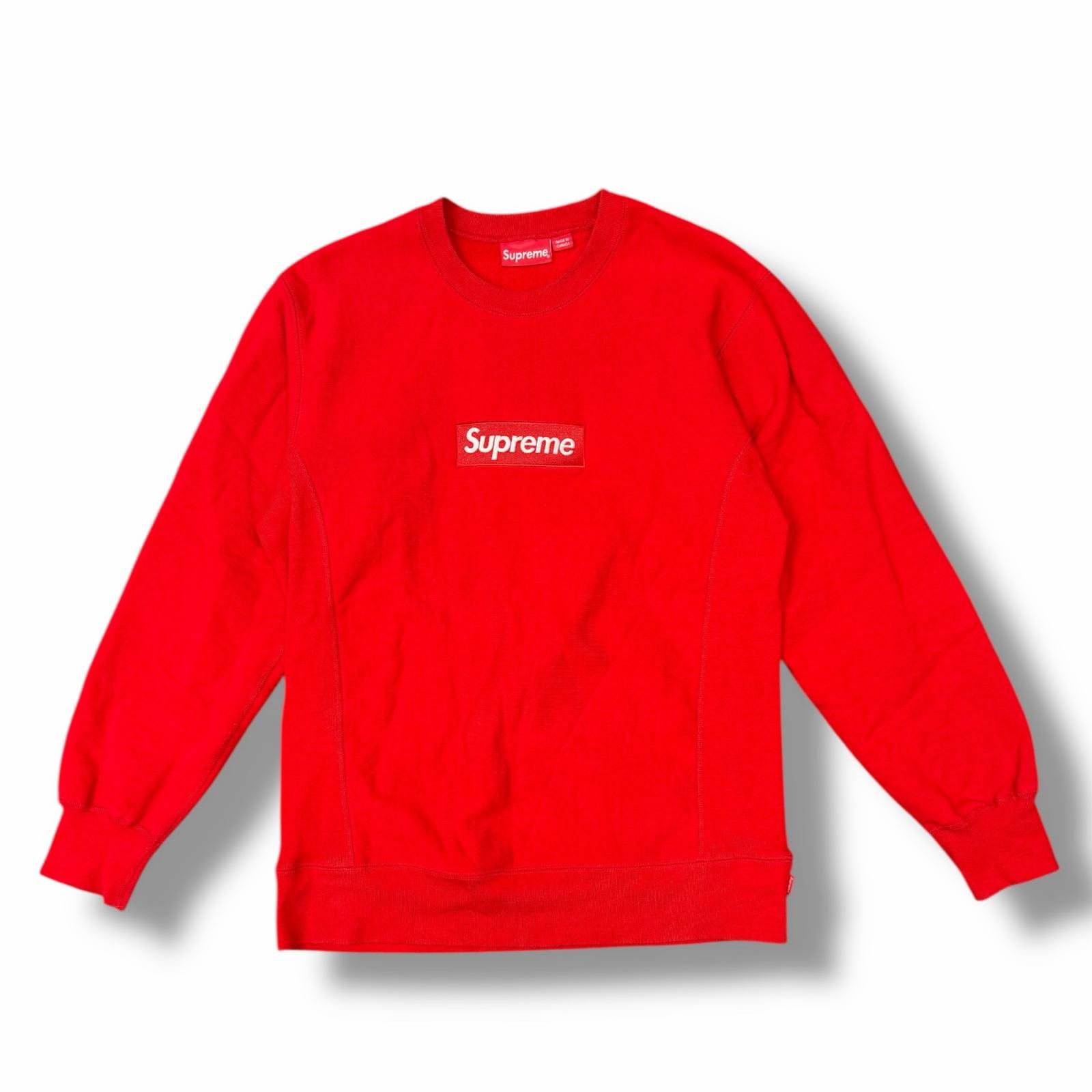 国内正規 Supreme 18AW Box Logo Crewneck Sweatshirt ボックスロゴ