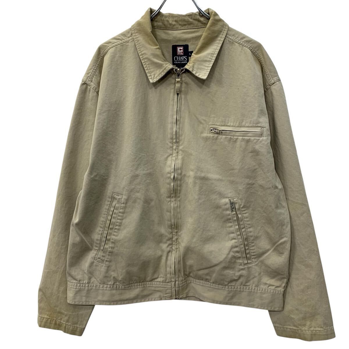 90s CHAPS RALPH LAUREN スウィングトップ　ベージュ 90s CHAPS チャップス スイングトップ ベージュ(メンズ XL)中古 古着