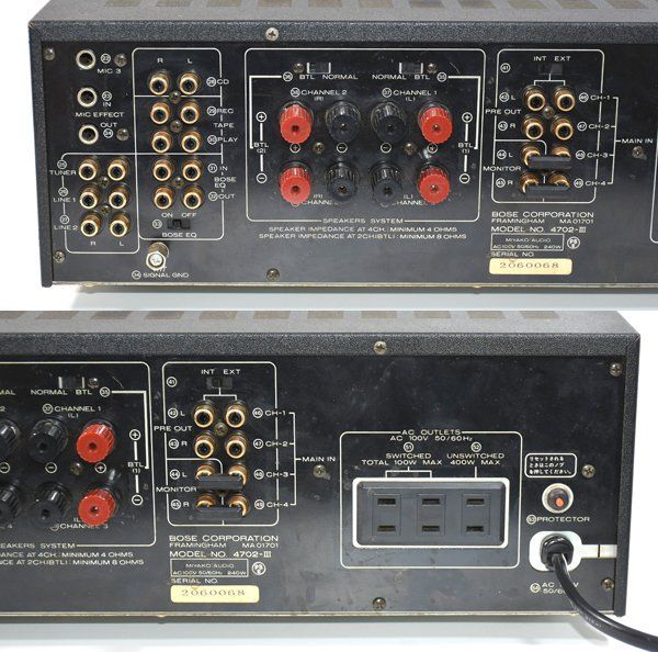 6193】通電OK BOSE ボーズ プリメインアンプ 4702-Ⅲ アンプ 音響機器 