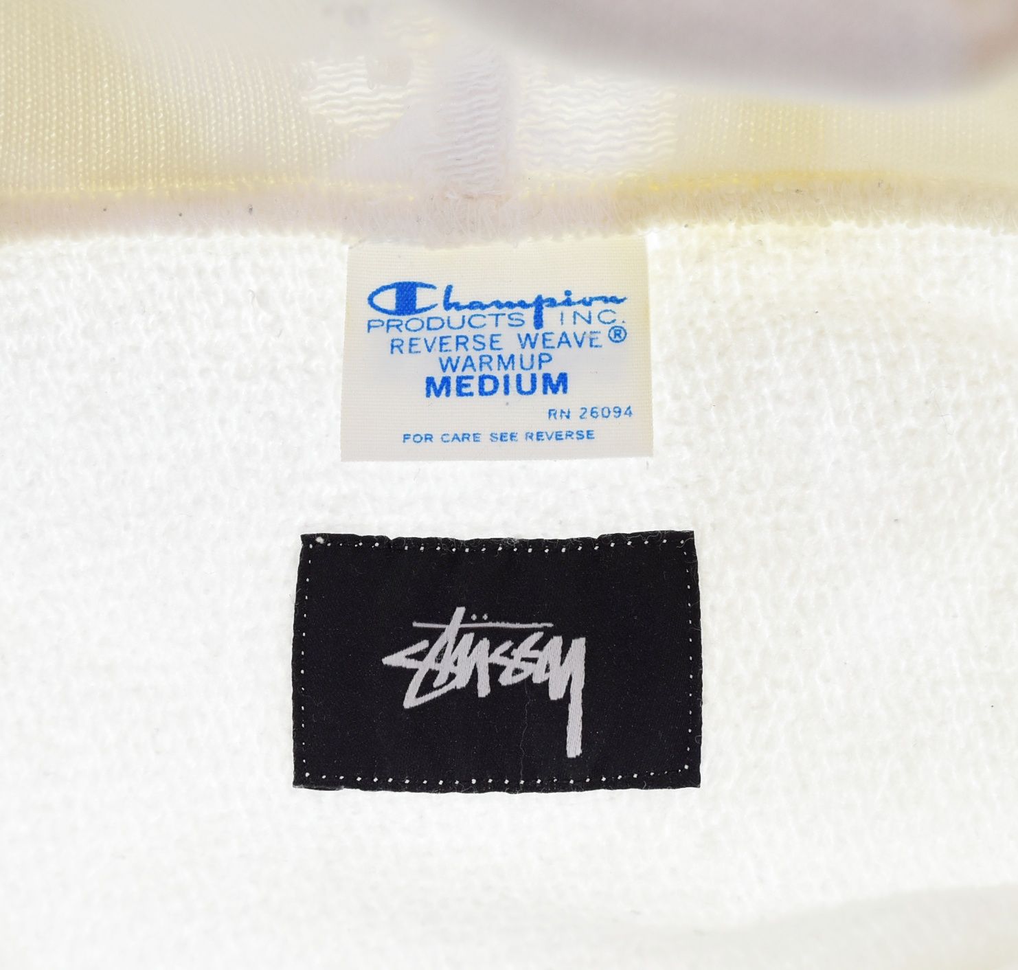 チャンピオン Champion × STUSSY ステューシー 青 単色 タグ 復刻 