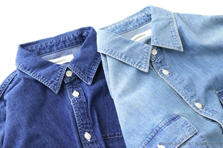 ジョンブル JOHNBULL デニムクロップドシャツ JL261S06 長袖 ショート