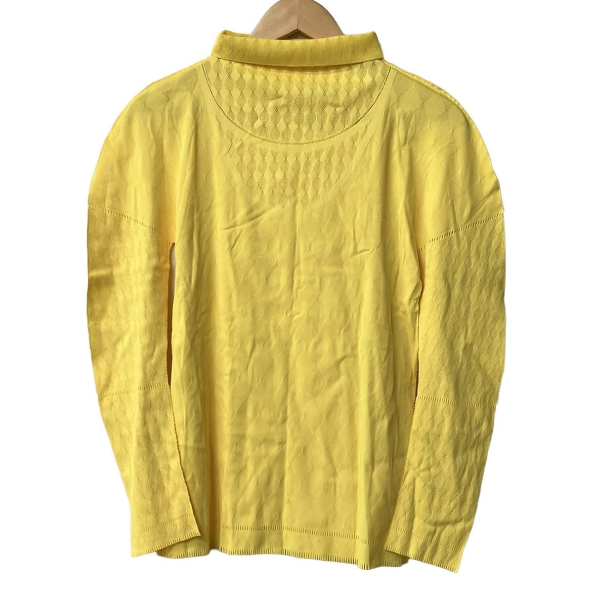 ISSEY MIYAKE PLEATS PLEASE サイズ3 イエロー 長袖Tシャツ 