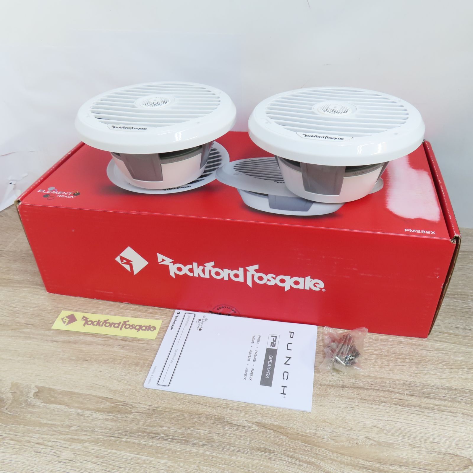 美品 Rockford Fosgate PM282X 8インチ 2個セット ロックフォード