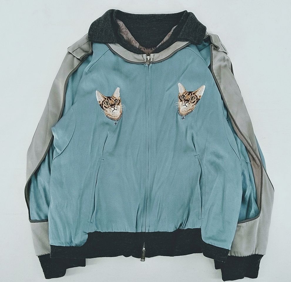 UNDERCOVER アンダーカバー 猫刺繍スカジャン サイズ3 [M-6754] - メルカリ