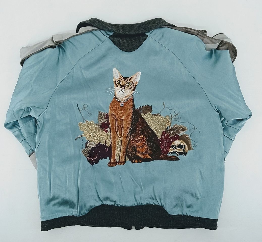 UNDERCOVER アンダーカバー 猫刺繍スカジャン サイズ3 [M-6754] - メルカリ