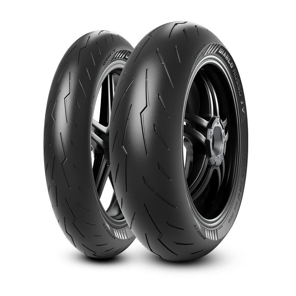 ピレリ　ロッソ4 前後 ピレリ ディアブロ ロッソ4 前後タイヤセット, 110/70R17 150/60R17