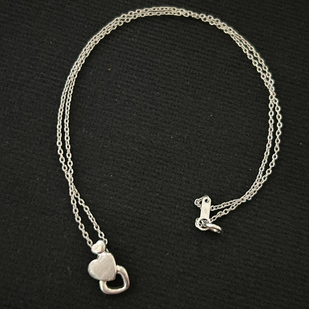 SILVER925 ハート ネックレス スターリングシルバー レディース 