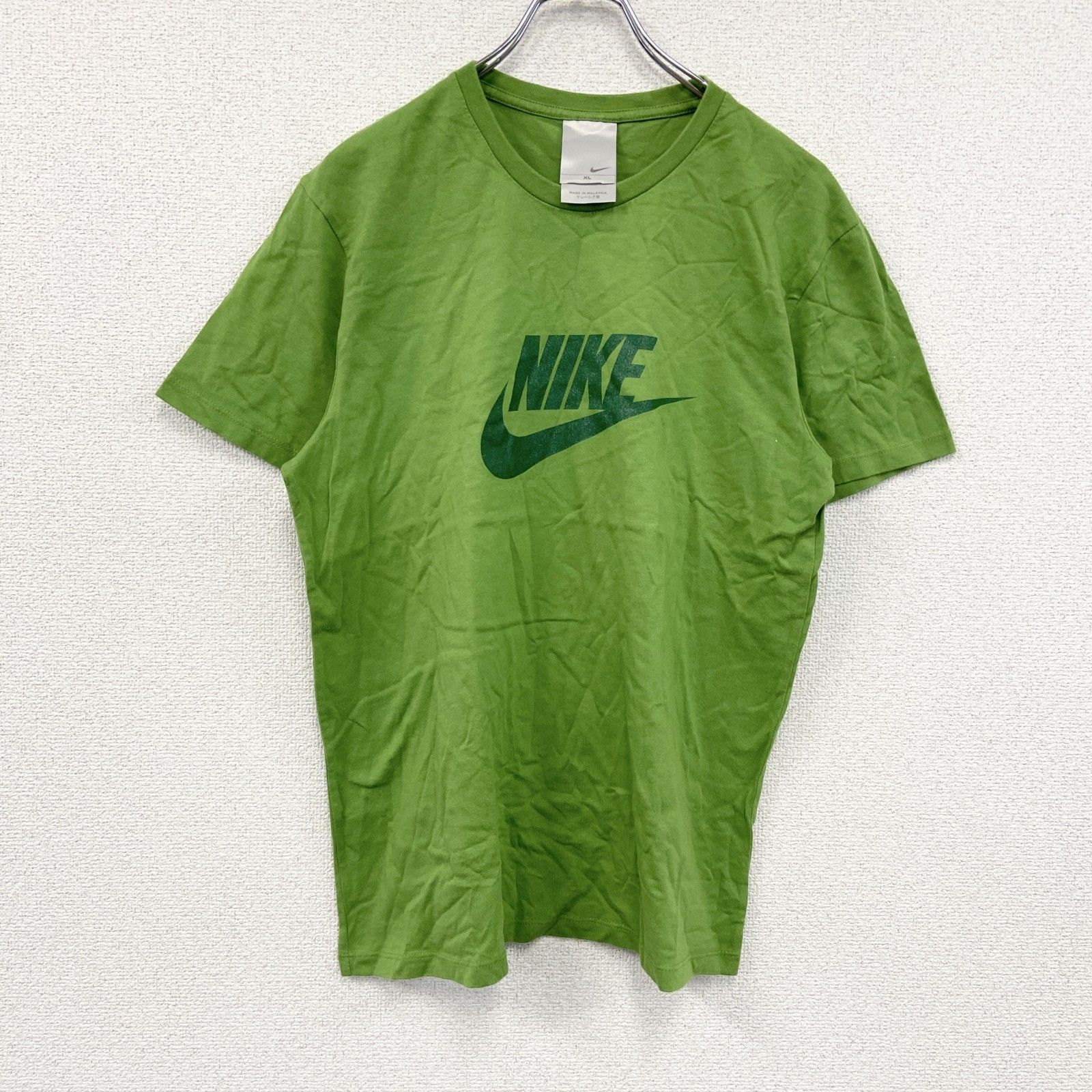 古着 used 00s NIKE ナイキ 半袖プリントTシャツ ヴィンテージ 黄緑 