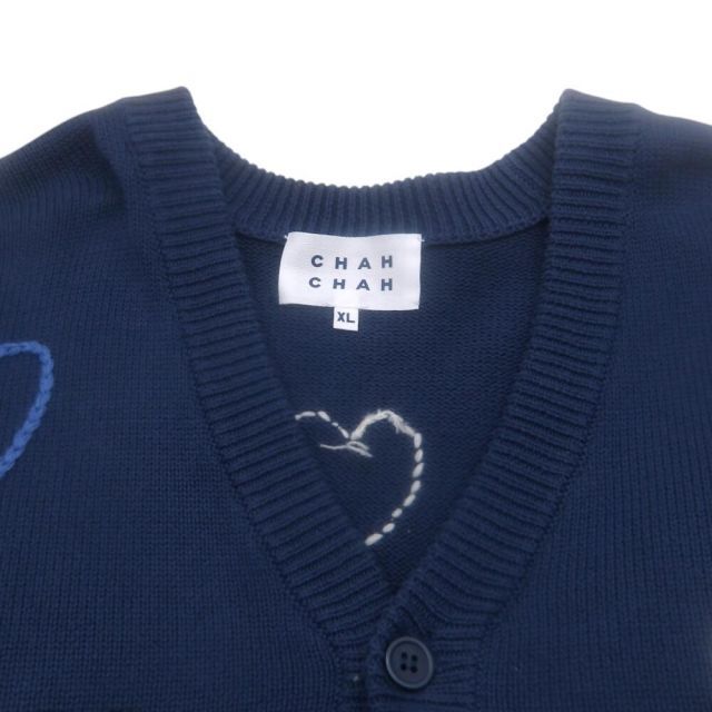 chahchah(チャーチャー)ハート柄ニットカーディガン CC HAPPY HEARTFULL CARDIGAN -COCOA- | ChahChah | 公式通販サイト