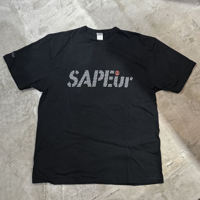 SAPEuR ブラック Tシャツ A0026-049】□NORTHWAVE×SAPEUR POCKET□S/S TEE□パープ