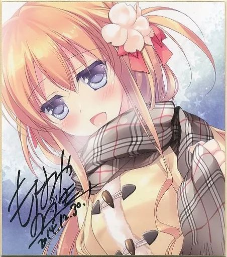 コミケ108 FRAC もとみやみつき 直筆サイン入り色紙 コミケ108 FRAC