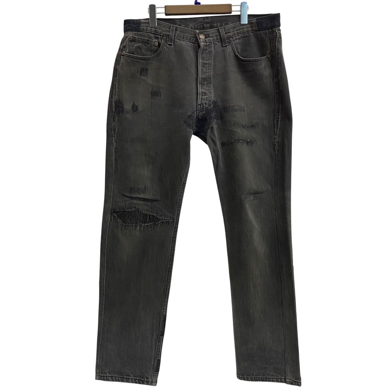 リーバイス Levi´s ~90´s 501 USA製 実寸W37 後染め デニム ブラック 