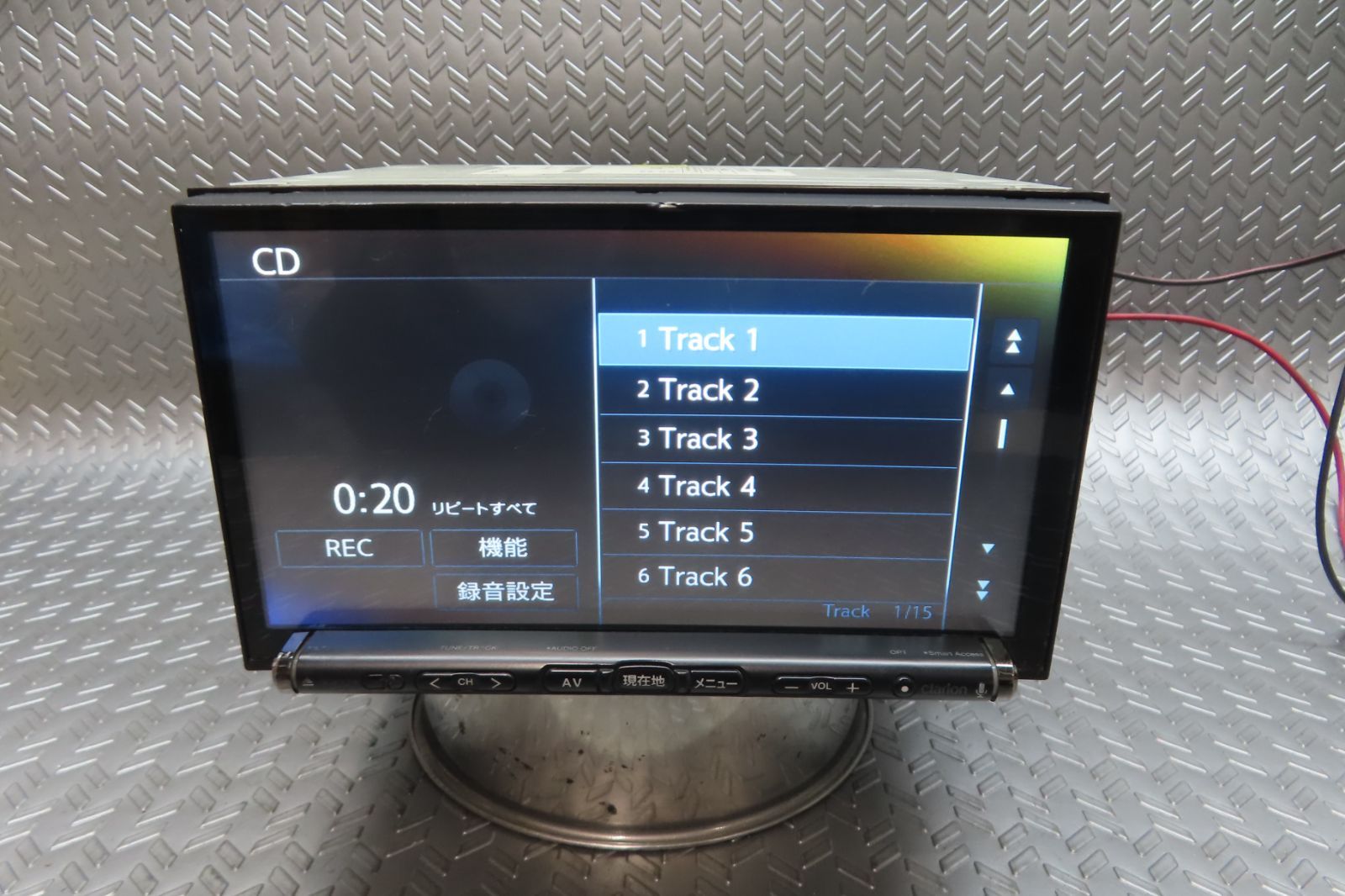 完動品保証付☆W7009/クラリオン メモリーナビ GCX714 TV地