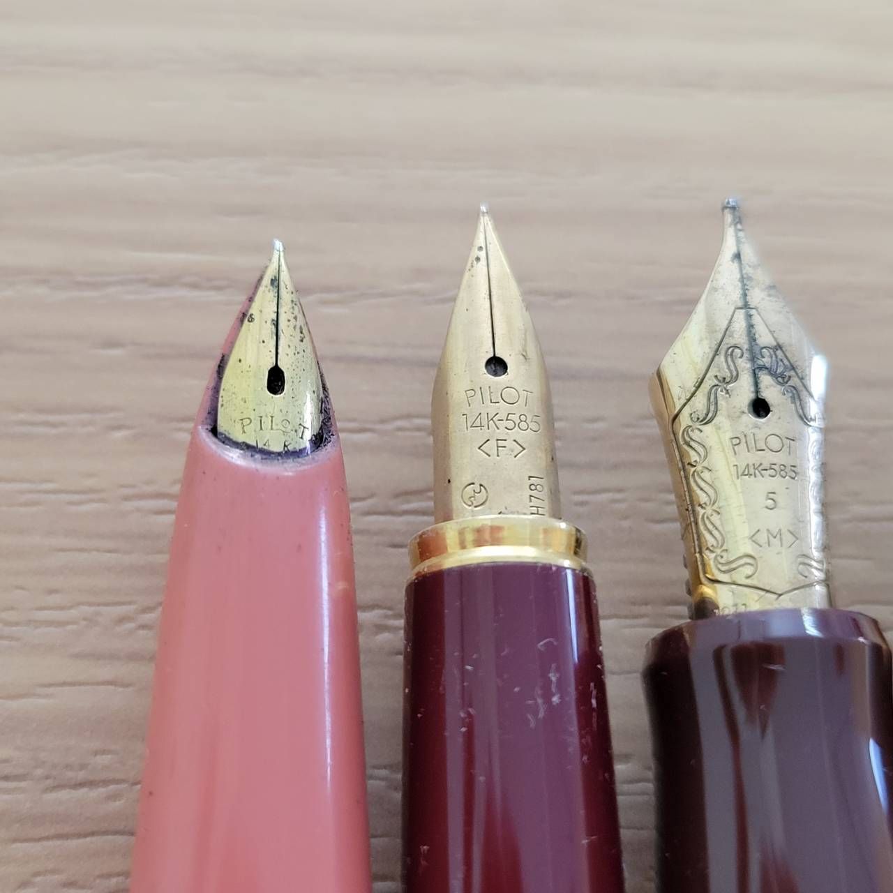 AG-8】万年筆 8本おまとめ PILOT PLATINUM ペン先18K・14K刻印有 現状