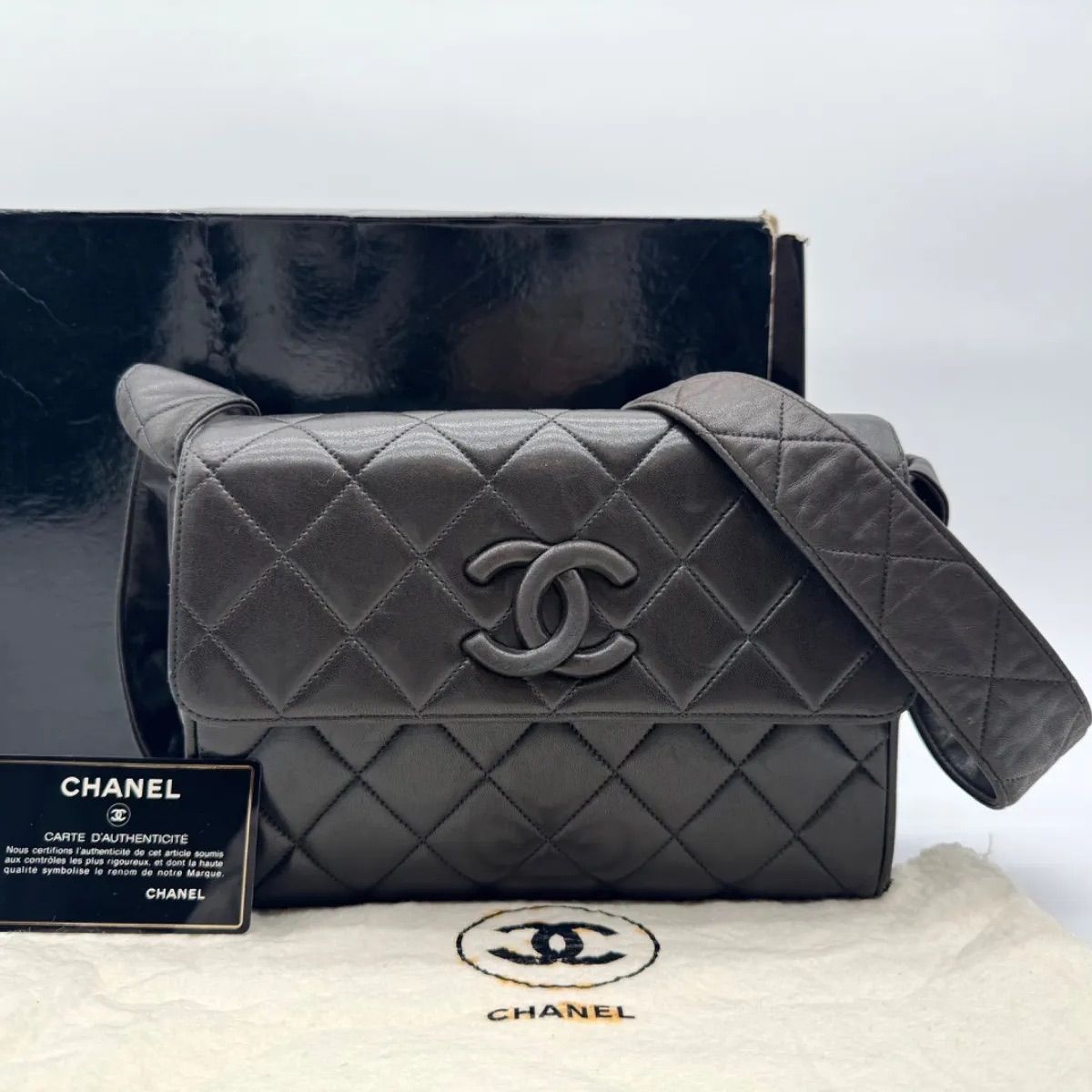 人気✨CHANEL シャネル ショルダーバッグ ラムスキン マトラッセ ココ 