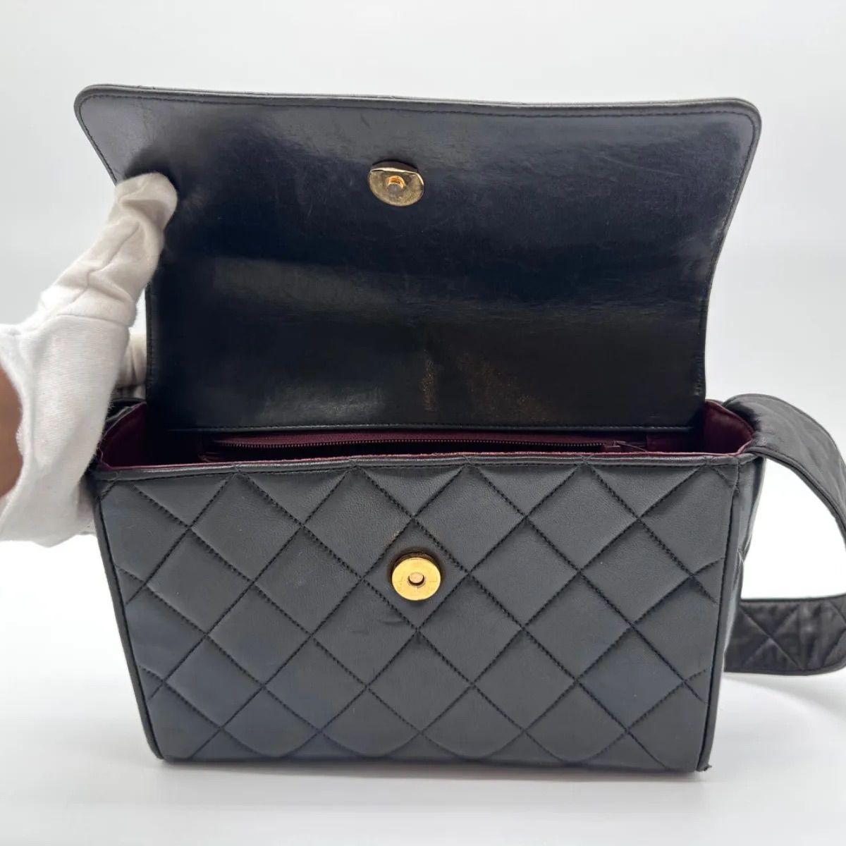 人気✨CHANEL シャネル ショルダーバッグ ラムスキン マトラッセ ココ 
