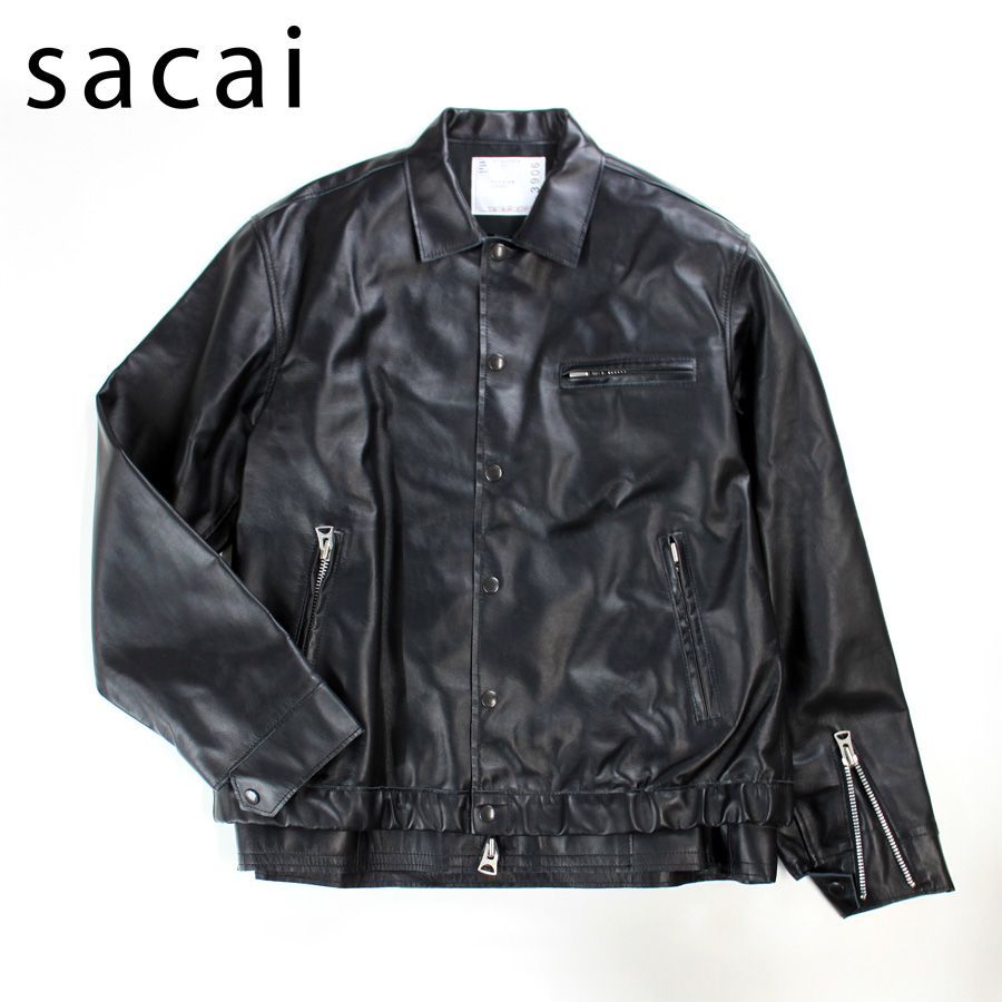 sacai 26ss レザーブルゾン Leather Blouson サイズ1 sacai Cotton 