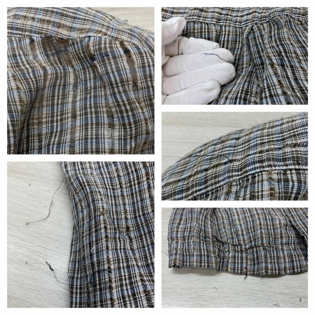 ISSEY MIYAKE イッセイミヤケ リネン バンドカラーシャツ [ME22FJ552 