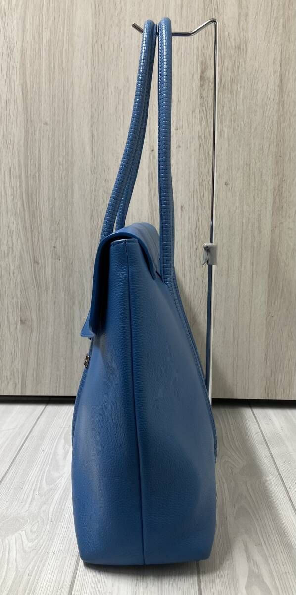 PELLE MORBIDA ペッレモルビダ Hawser トートバッグ ブルー - メルカリ
