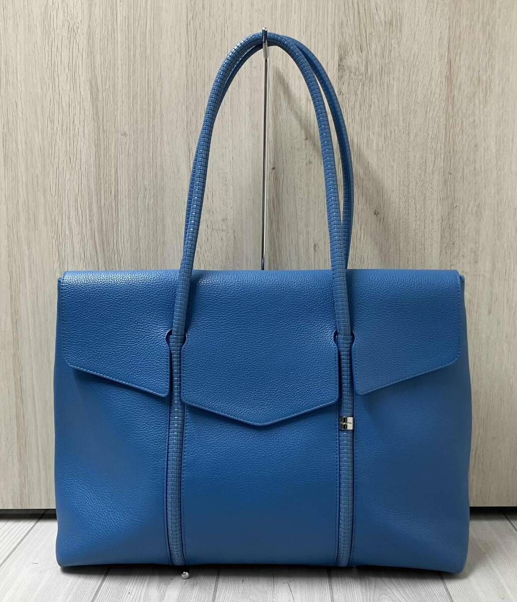PELLE MORBIDA ペッレモルビダ Hawser トートバッグ ブルー - メルカリ