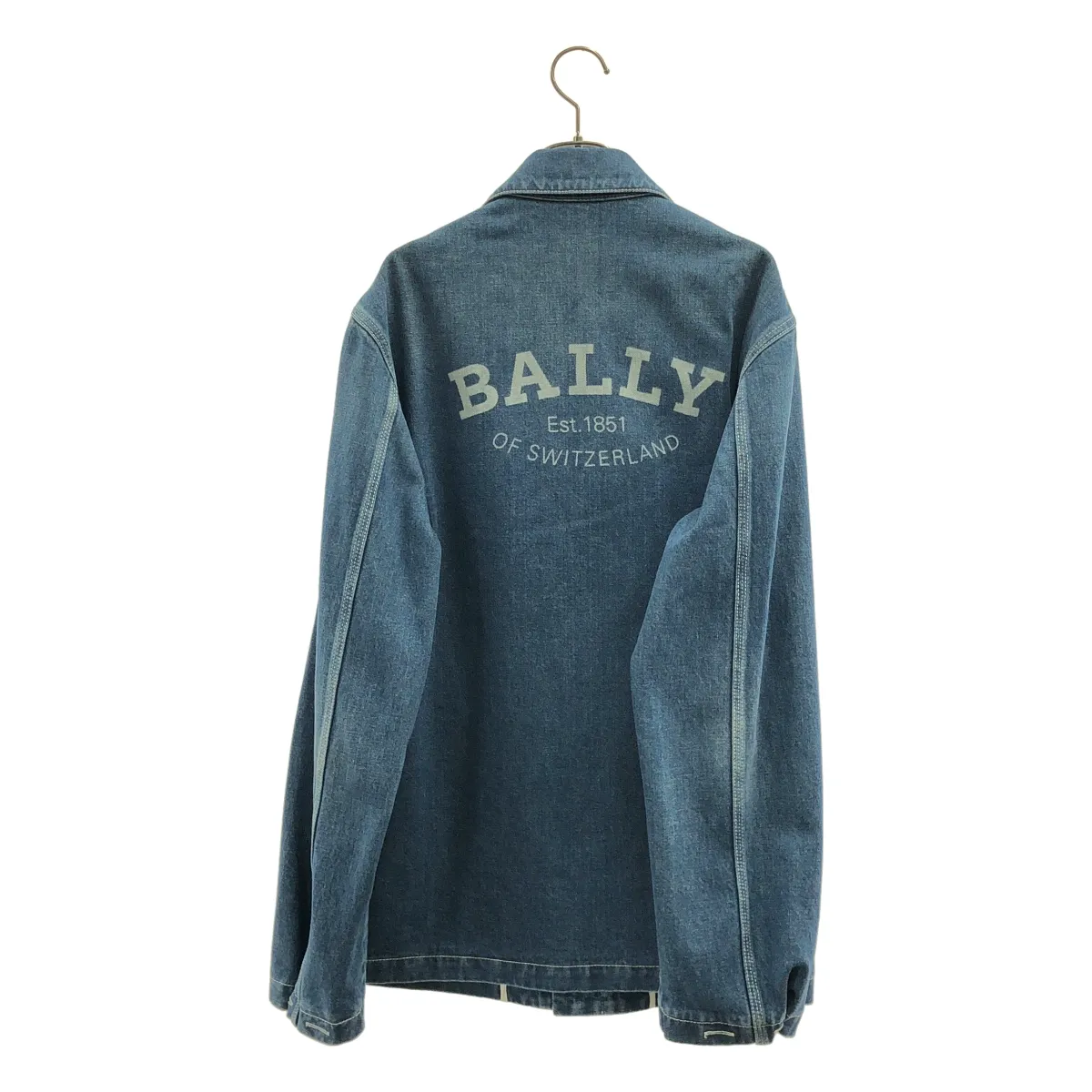 【美品】  BALLY / バリー | バックロゴ カバーオール デニム ジャケット | M | インディゴ | メンズ 2JNGi9qdm3e6snNe2Tpu7c.jpg@webp