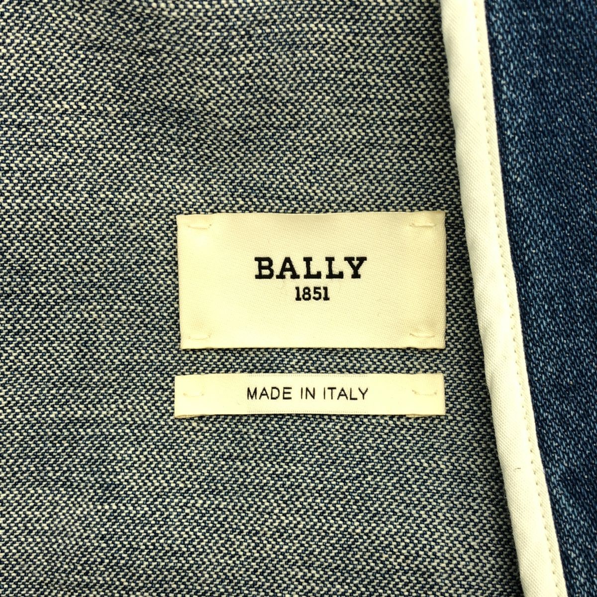 美品】 BALLY / バリー | バックロゴ カバーオール デニム ジャケット