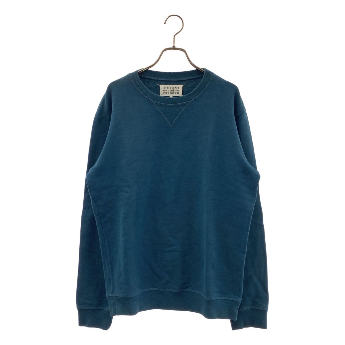 Maison Martin Margiela / メゾンマルタンマルジェラ | 2014AW | エルボーパッチ クルーネック スウェット | 44 | ネイビー系 | メンズ Maison Martin Margiela / メゾンマルタンマルジェラ | 2014AW