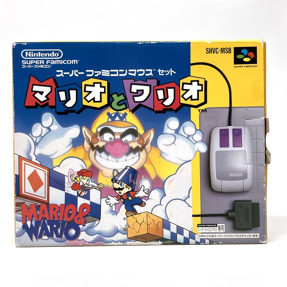 任天堂スーパーファミコン「マリオとワリオ」中古動作品の出品です。 Nintendo スーパーファミコン マウスセット マリオとワリオ ※中古