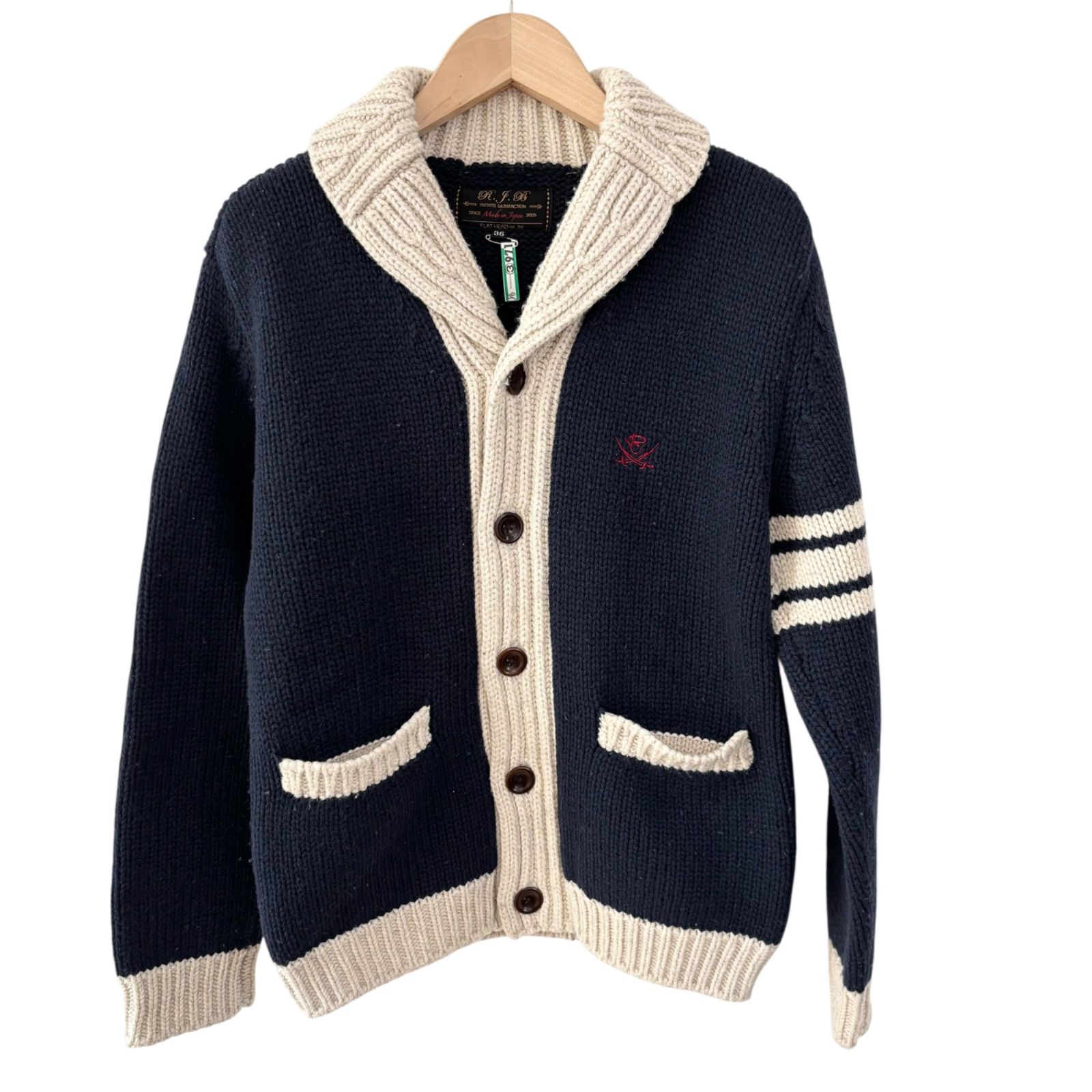 R.J.B アールジェイビー FLATHEAD フラットヘッド ウールニット 
