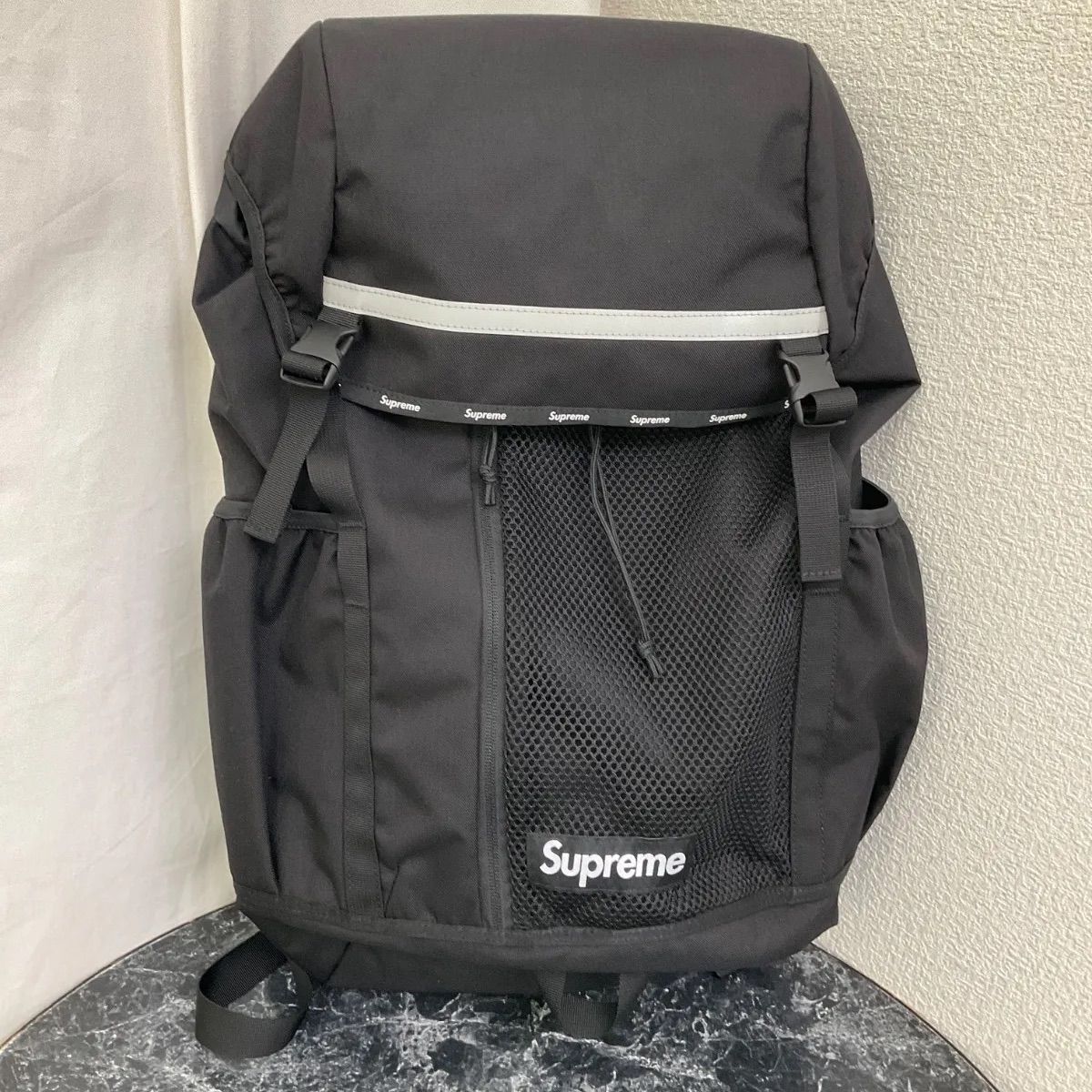 Supreme シュプリーム 2024fw BACKPACK BLACK mesh リュック 24L 