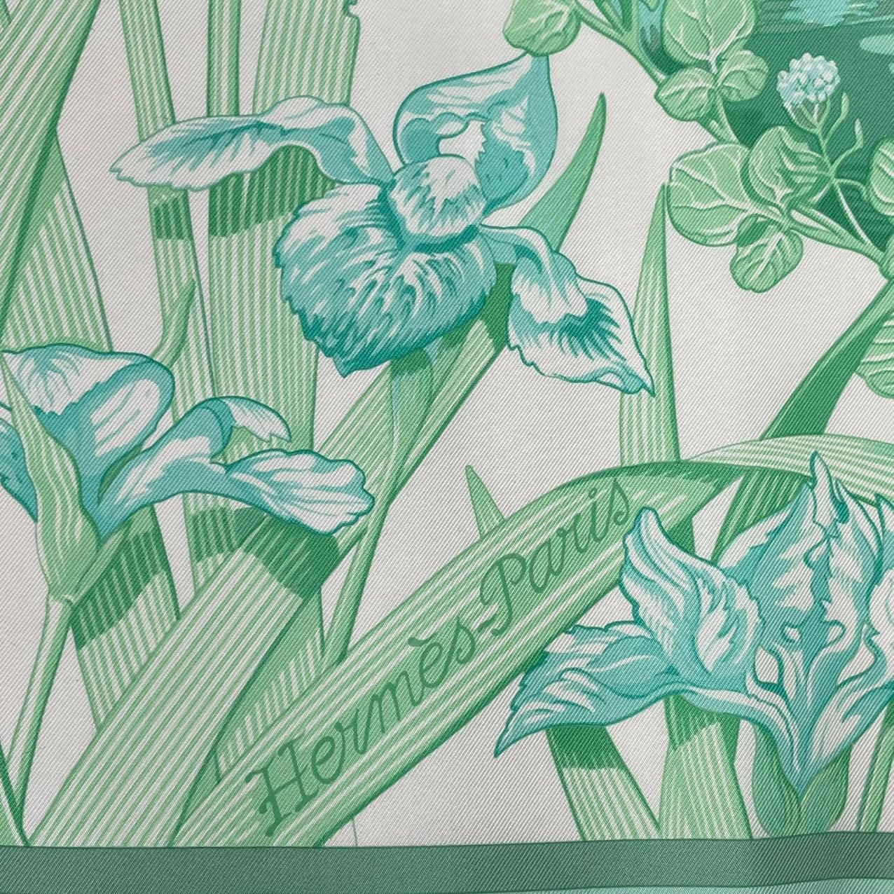 未使用品 HERMES エルメス スカーフ シルク カレ90 Au bord de l