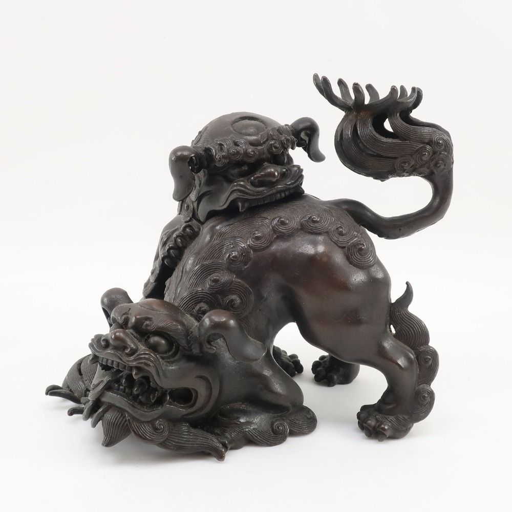ブロンズ製 獅子型金属工芸品 ブロンズ製 獅子型金属工芸品 【公式通販】